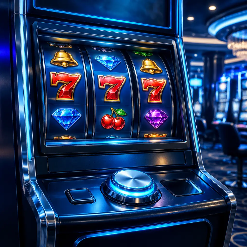 Mesin slot dengan simbol permata